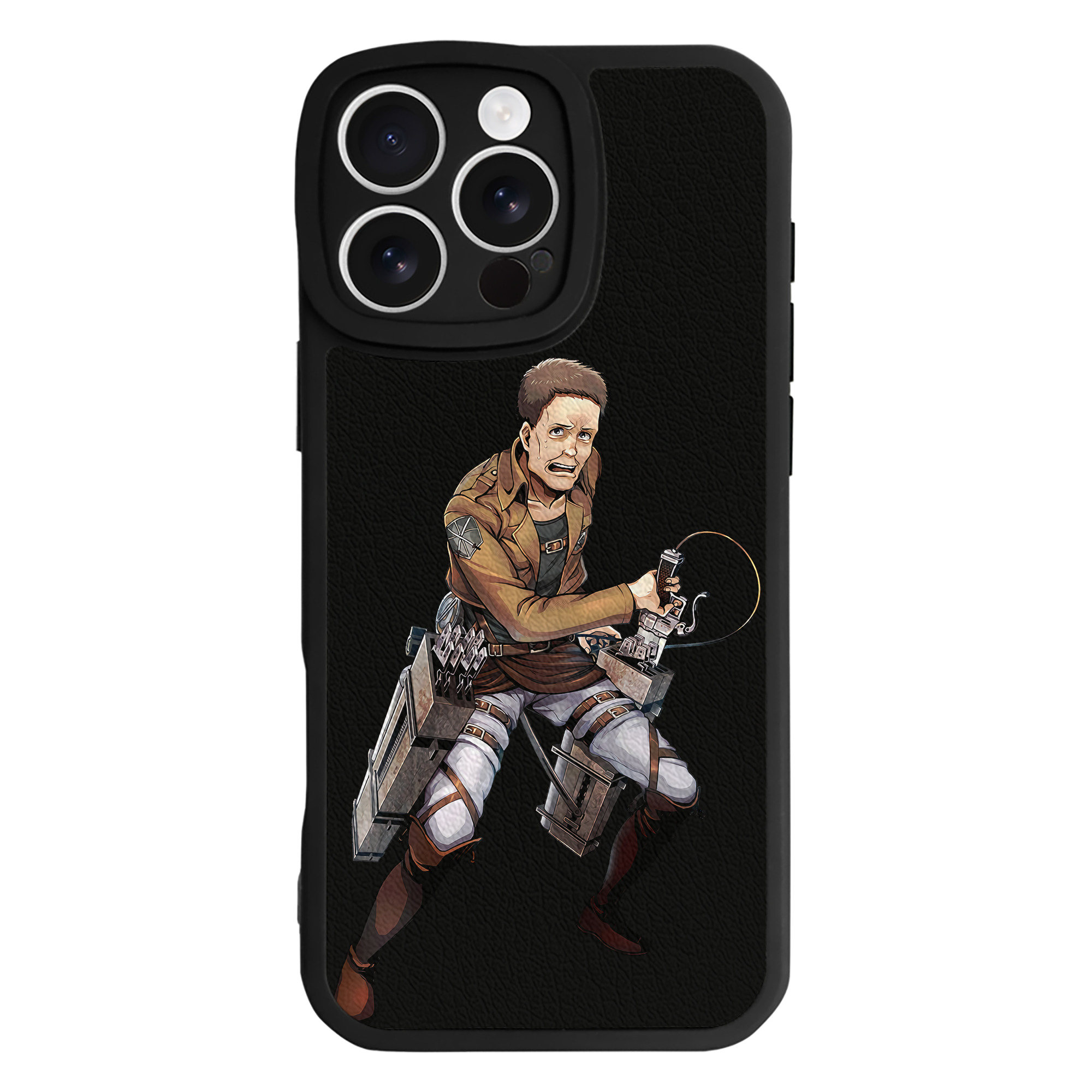 （画像用） 進撃の巨人 Attack on Titan 【iPhone 16シリーズ対応】シリコンスマホケース（レザー調） 材質：シリコン